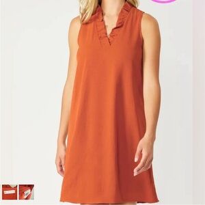 196 small orange dress